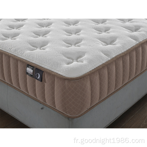 Matelas en mousse naturelle non toxique organique de matelas de poche de ressort confortable d&#39;ODM dans la boîte